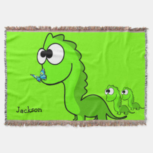 Manta Dinosaur Throw Blanket
