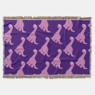 Manta Dinosaurio morado Brontosauro