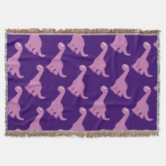 Manta Dinosaurio morado Brontosauro
