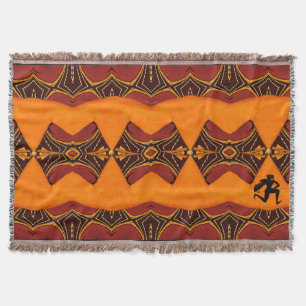 Manta diseñada guerrero del tiro del algodón del