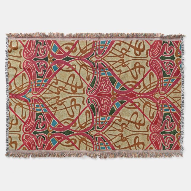 Manta Diseño Art Nouveau n.º 9 en Emporio Moffa (Anverso)