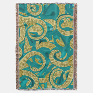 Manta Diseño artístico de Octopus Throw Blanket