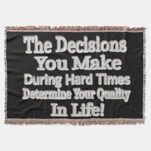 Manta Diseño de Artesanía Cuidada "¡Su Calidad En La Vid (Anverso)