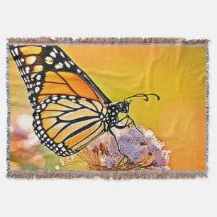 Manta Diseño de cierre de mariposa majestuosa