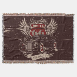 Manta Diseño de coche retro