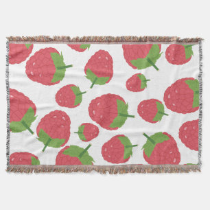 Manta Diseño de fruta de frambuesa
