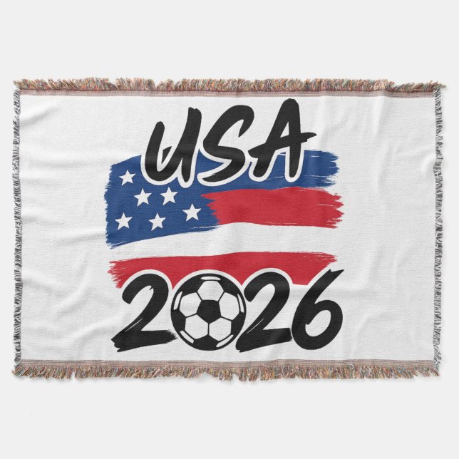 Manta Diseño de fútbol USA 2026 (Anverso)