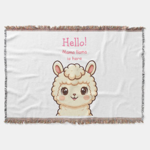 Manta Diseño de ilustración de llama adorable