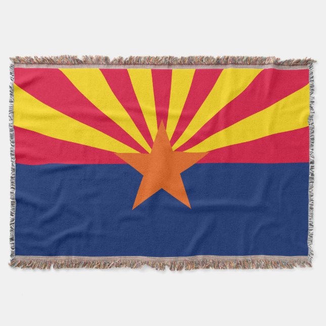 Manta Diseño de la bandera del estado de Arizona (Anverso)