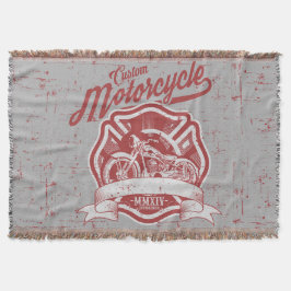 Manta Diseño de motocicleta retro