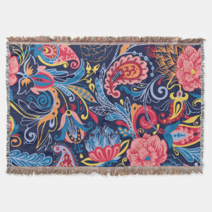 Manta Diseño de patrón incomparable de Paisley Vintage