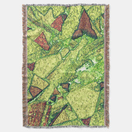 Manta Diseño de piedra volcánica pintada de amarillo pál