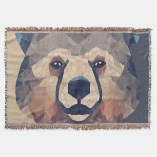 Manta Diseño de polos bajos en la cabeza del oso