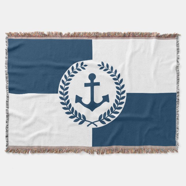 Manta Diseño de temática náutica (Anverso)