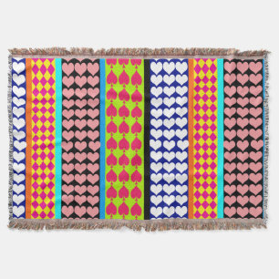 Manta Diseño del patrón bohemio moderno de franjas bohem