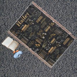 Manta Diseño elegante de libros - Academia oscura - Libr