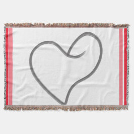 Manta Diseño elegante en forma de corazón