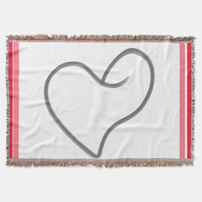 Manta Diseño elegante en forma de corazón (Anverso)