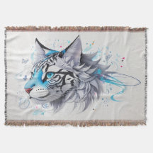 diseño garabato de un tigre