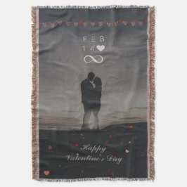 Manta Diseño romántico del 14 de febrero de infinito día