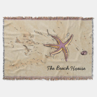 Manta Diseño Starfish de la Casa de la Playa personaliza