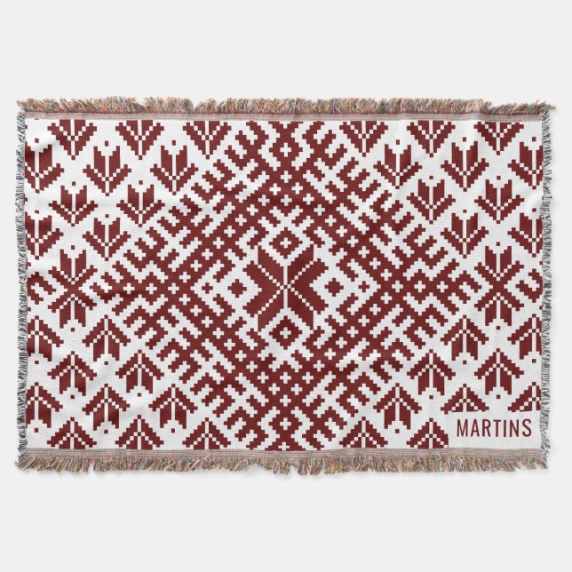 Manta Diseño tradicional de Auseklis en Letonia (Anverso)