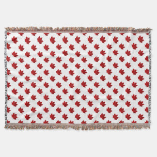 Manta Diseño Vibrante de Hoja de Arce Roja