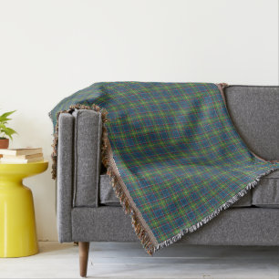 Manta Distrito de Ayrshire Tartan Throw Blanket