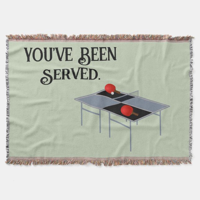 Manta Divertido Servicio De Mesa De Tenis, (Anverso)