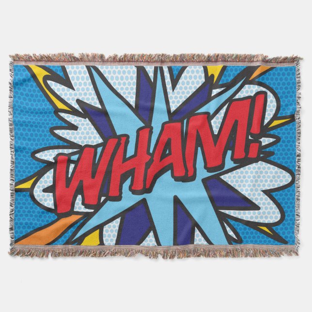 Manta Diviértete con WHAM Retro Cómic Libro Pop Art (Anverso)