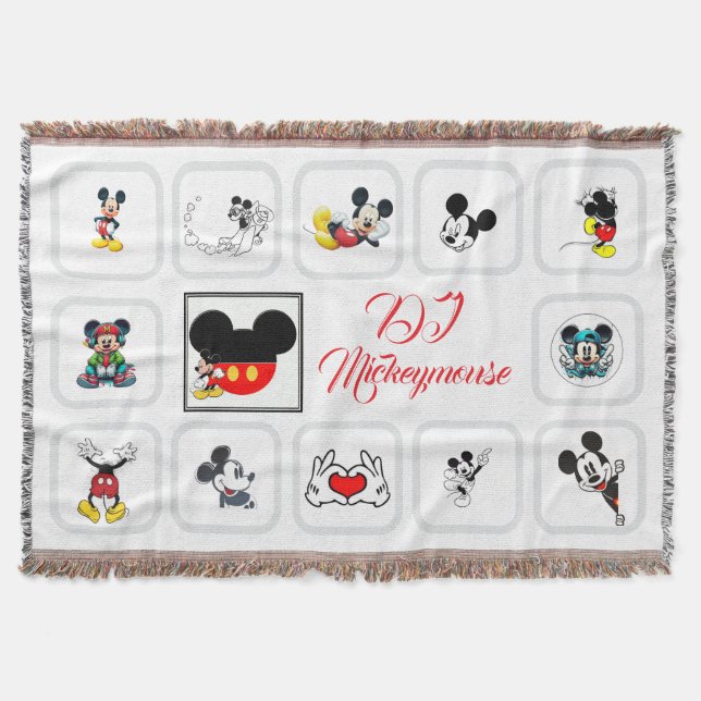 Manta DJ Mickeymouse Throw Blanket (Anverso)