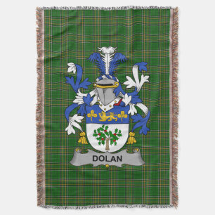 Manta Dolan irlandés o O_Dolan Escudo de armas de la fam