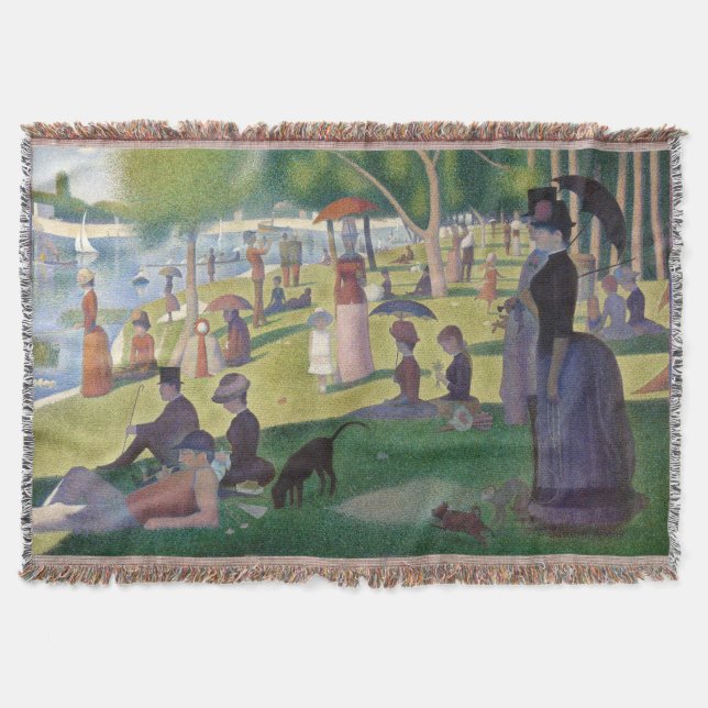 Manta Domingo en la pintura de La Grande Jatte Seurat (Anverso)