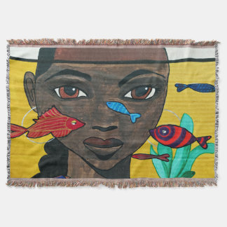 Manta Donde Nadan los Pensamientos | Arte de Mujer Negra