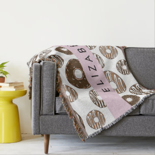 Manta Donuts de chocolate, donuts de caramelo, gritos, t