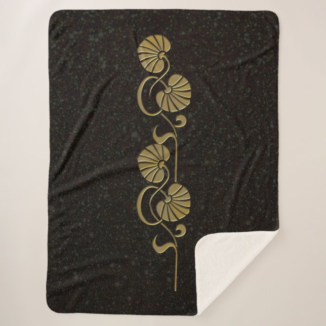 manta "dorada" de palma sherpa (Anverso)