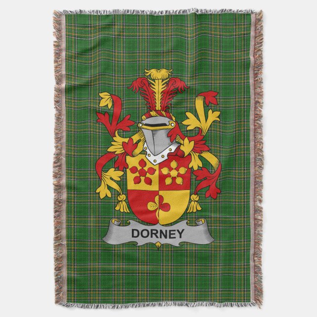 Manta Dorney irlandés o O_Dorney Escudo familiar de arma (Frente vertical)