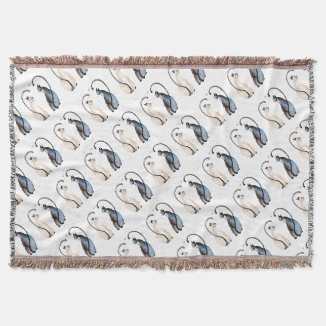 Manta Dos gatos enamorados (Anverso)