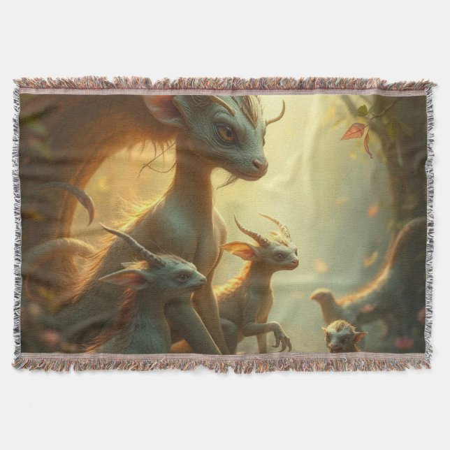 Manta „Drachenmutter im goldenen Wald“ (Anverso)