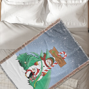 Manta Dragón de muñeco de nieve del Polo Norte Navidad P