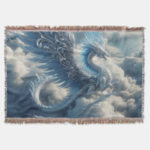 Manta Dragón Impresionante Rodeado de Nubes