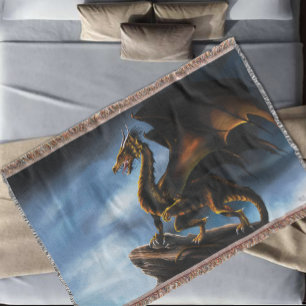 Manta Dragón negro de oro de cobre