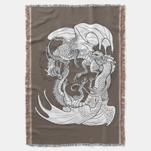 Manta Dragones entrelazados
