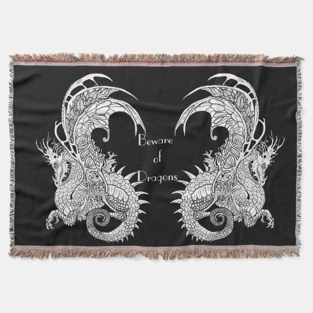 Manta Dragones estilo Art Nouveau (Anverso)