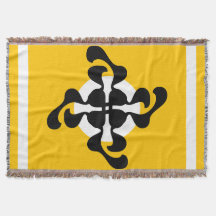 Dramático dubble Q espejado negro amarillo moderno