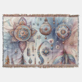Manta Dreamcatcher en un tema bohemio