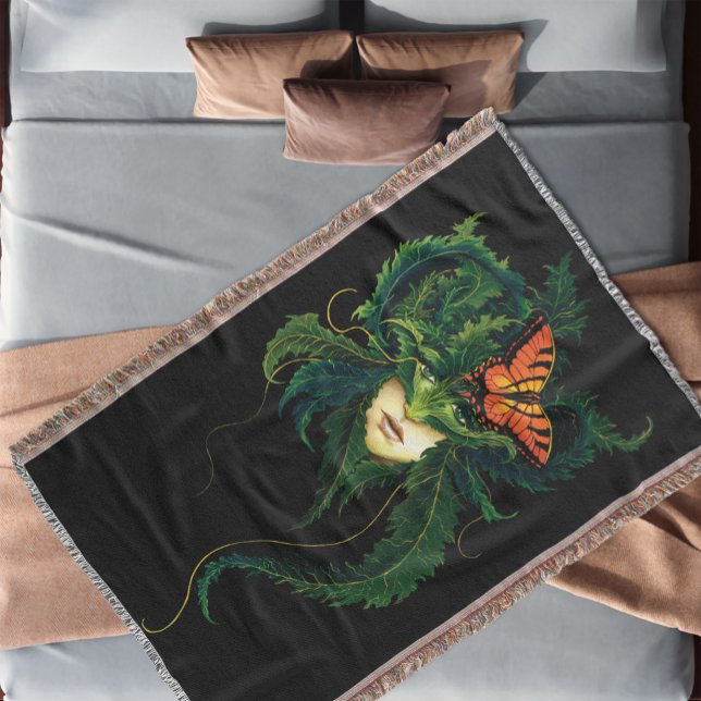 Manta Dryad Green Leaves Mariposa (Subido por el creador)