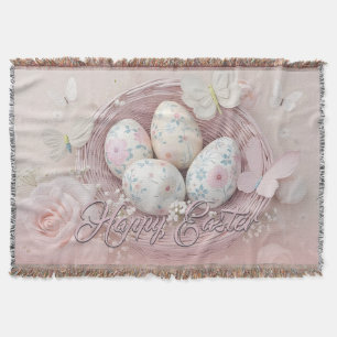 Manta Dulce Alegría de Pascua con Motivo Floral