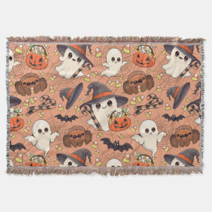 Manta Dulce Fantasma de Halloween al Estilo Kawaii