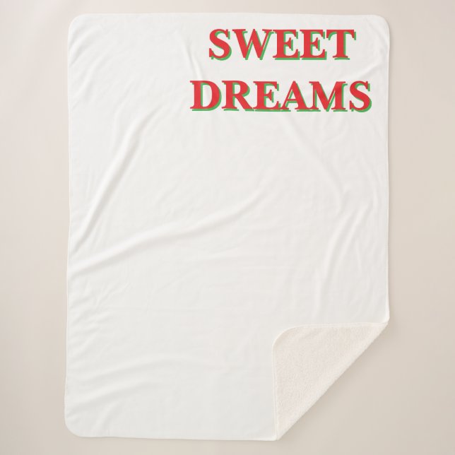 Manta Dulce Sueño Noche Tranquila Descanso (Anverso)